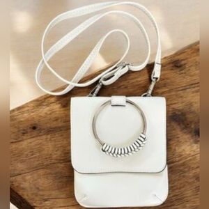 Muted Grayish / Greenish Cross Body Bag / purse